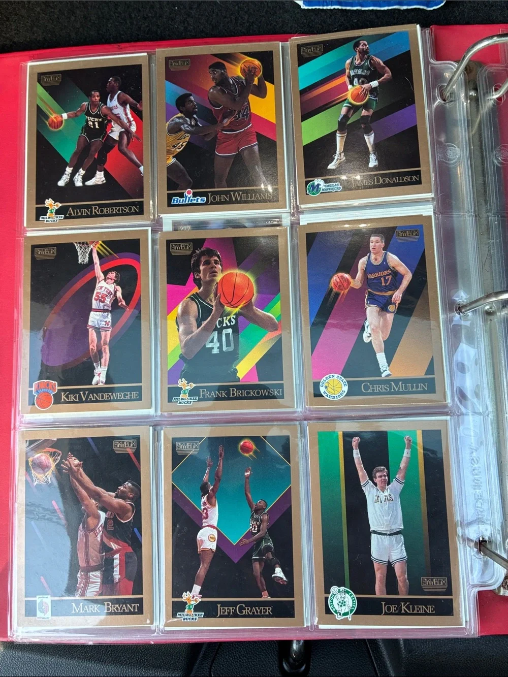NBA Cards in Collectors Album Plastic Binder